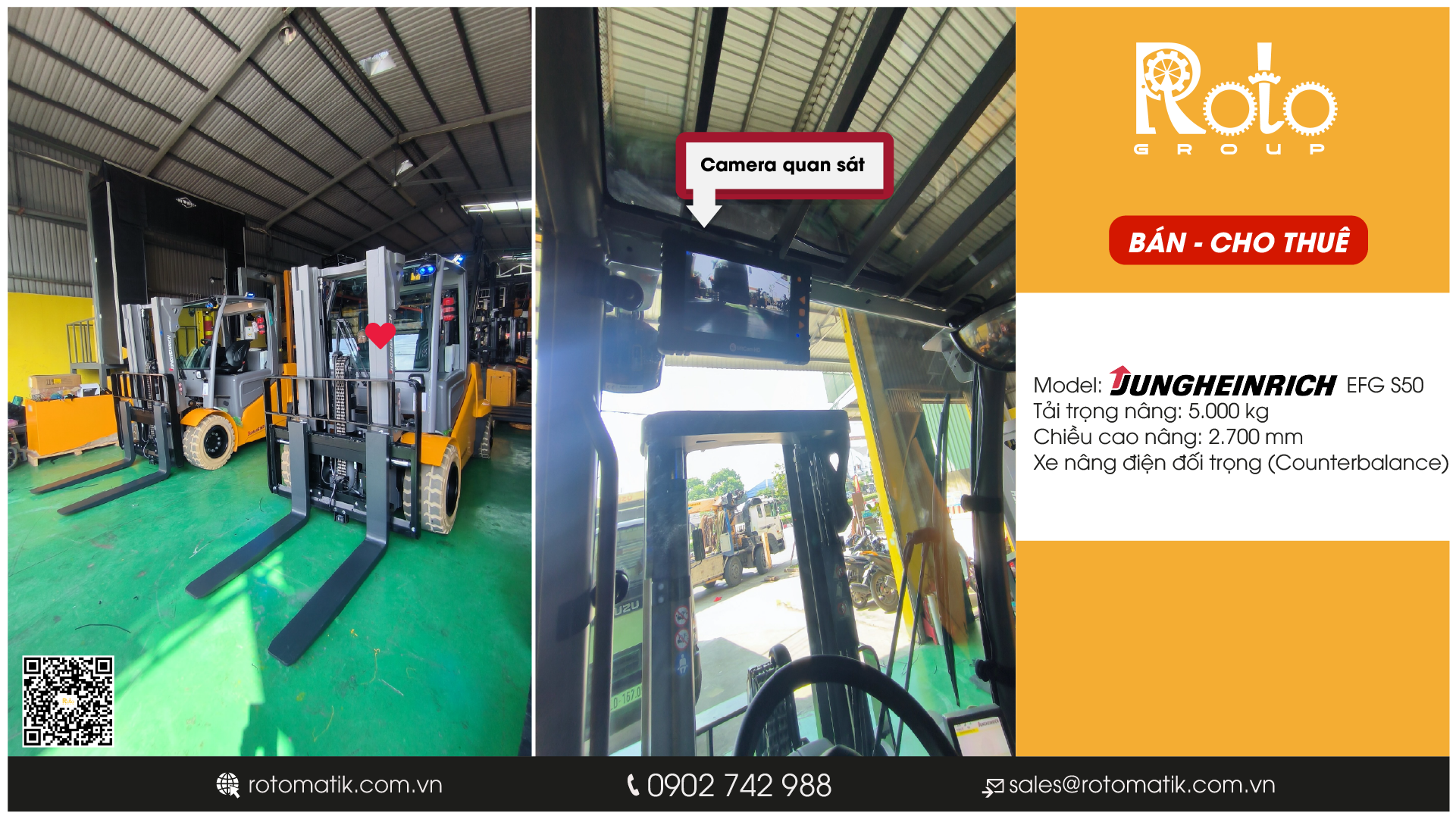 Tăng Độ An Toàn Khi Vận Hành Xe Nâng Cùng Camera, Đèn Báo Hiệu